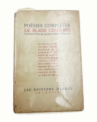 Blaise cendrars komplette - blaise,