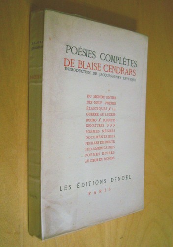 Blaise cendrars komplette - cendrars,