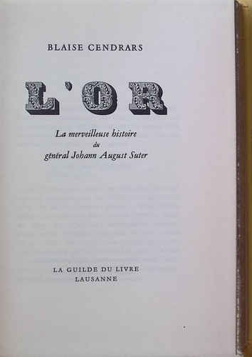 La merveilleuse histoire - l'or:,